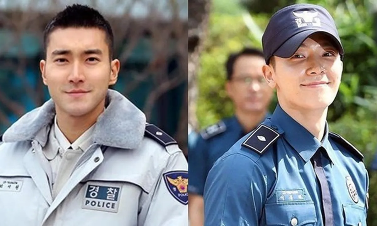 Siwon dan Donghae SuJu Reuni Dengan Teman Polisi, Ganteng Semua!