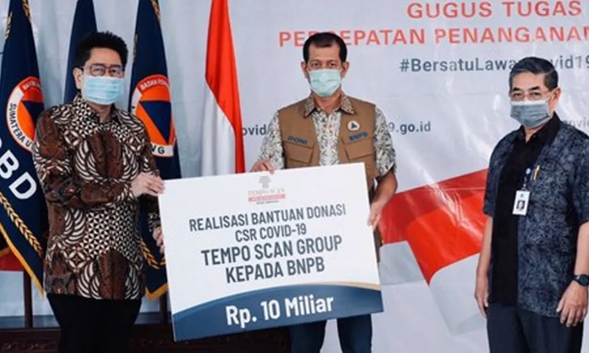Tempo Scan Group Bantu Lawan Covid-19, Beri Donasi 10 Miliar ke BPNB
