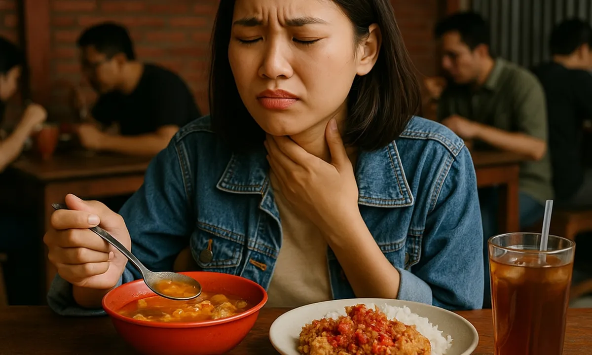 Tenggorokan Panas karena Makanan Pedas, Ternyata Begini Cara Mengatasinya yang Tepat!