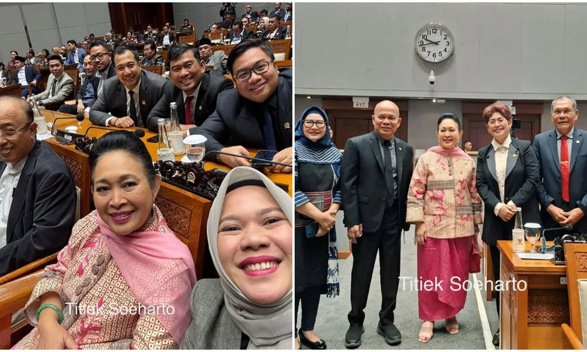 Titiek Soeharto Hadiri Rapat Paripurna DPR RI, Gaya Serba Pink Curi Perhatian!
