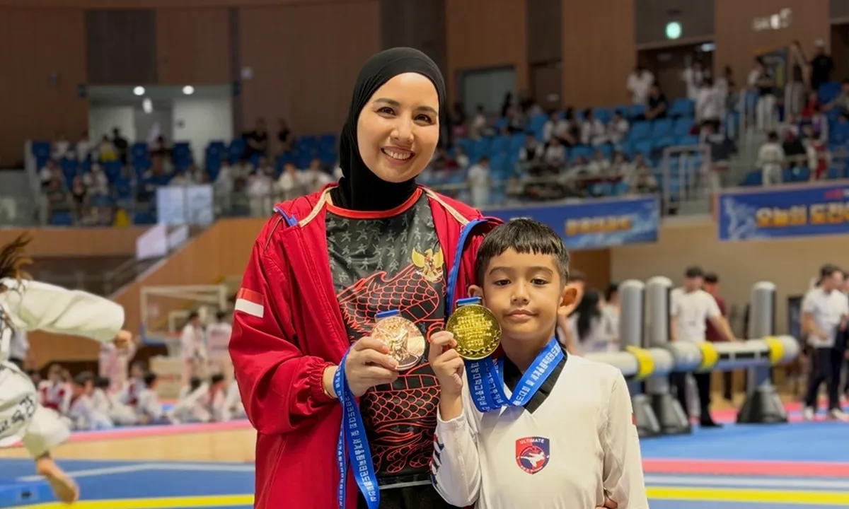Tya Ariestya Temani Kalundra Taekwondo di Korea, Bawa Pulang Medali Emas dan Perunggu