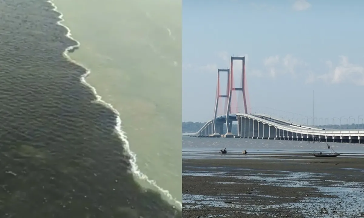 Viral Air Laut Jembatan Suramadu Tak Menyatu, Ini Penyebabnya