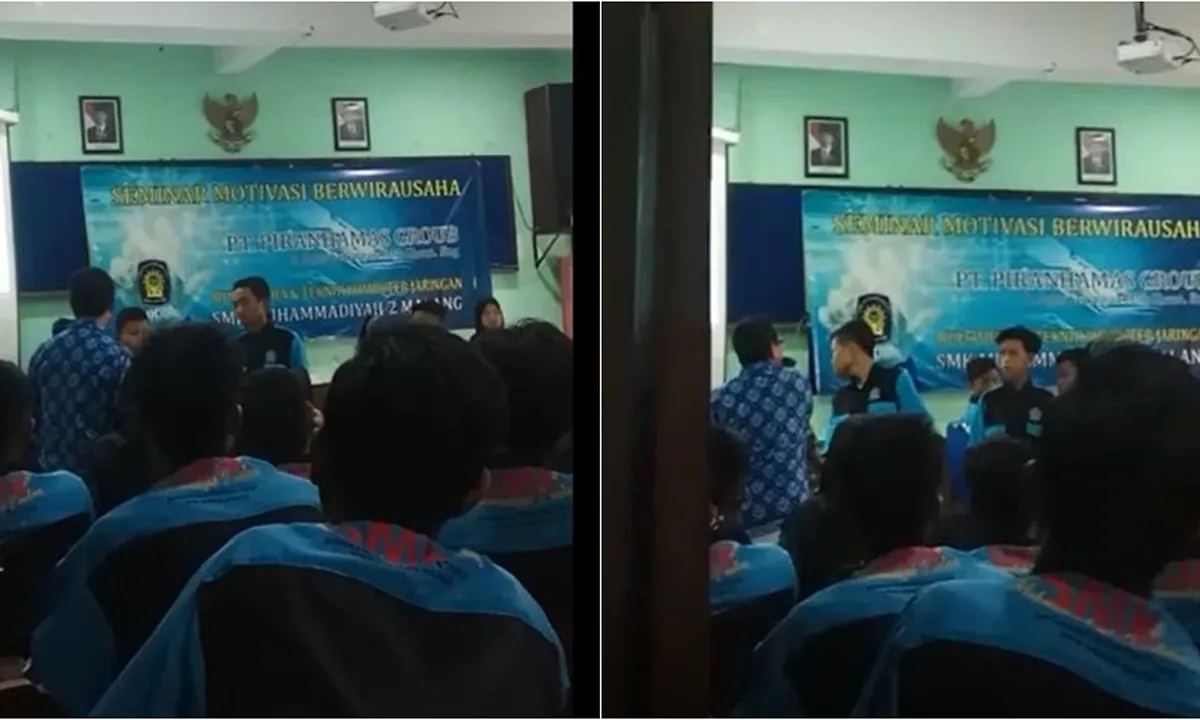 Viral, Video Seorang Motivator Tampar Siswa SMK di Malang