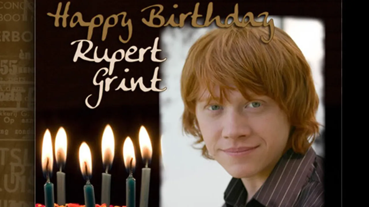 Happy 24th Birthday, Rupert 'Ron Weasley' Grint!