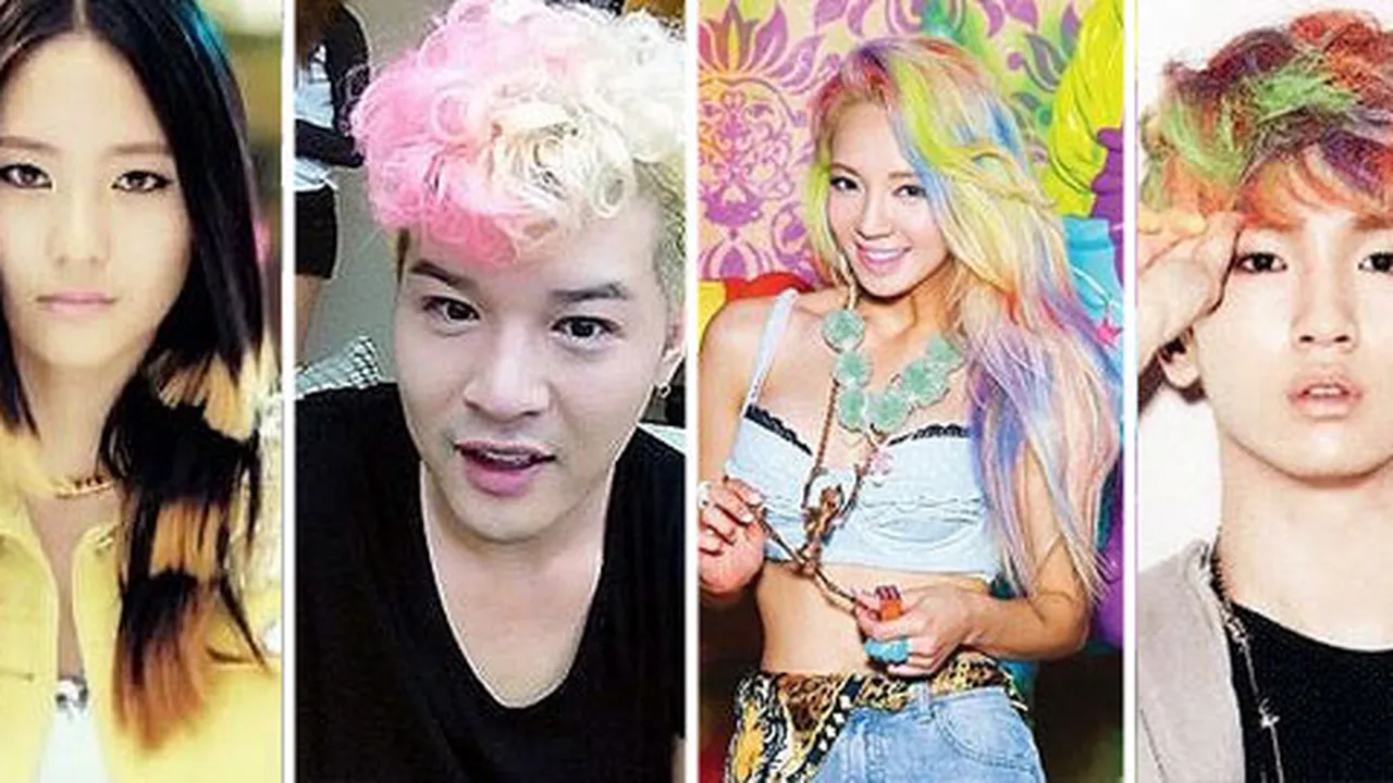 10 Idol K-Pop Dengan Rambut 'Pelangi' Paling Keren!