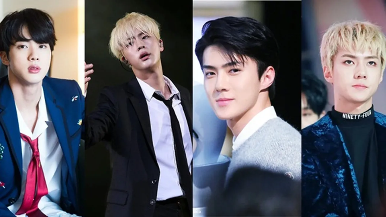 10 K-Pop Idol Ganteng Dengan Rambut Hitam vs Blonde, Kamu Pilih Yang Mana?