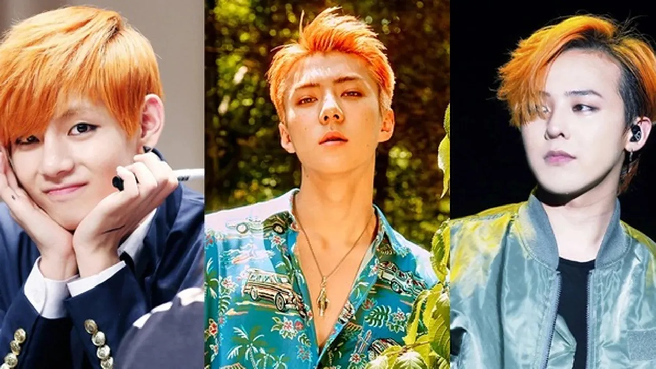 10 K-Pop Idol Ganteng Ini Semakin Glowing Dengan Rambut Warna Orange!