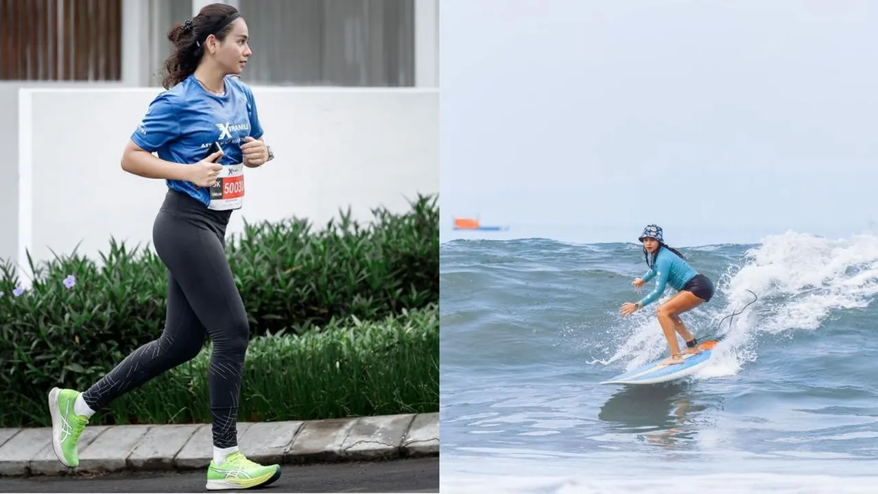 10 Potret Cantik Sahila Hisyam yang Doyan Olahraga, Gak Cuma Lari Tapi Juga Surfing