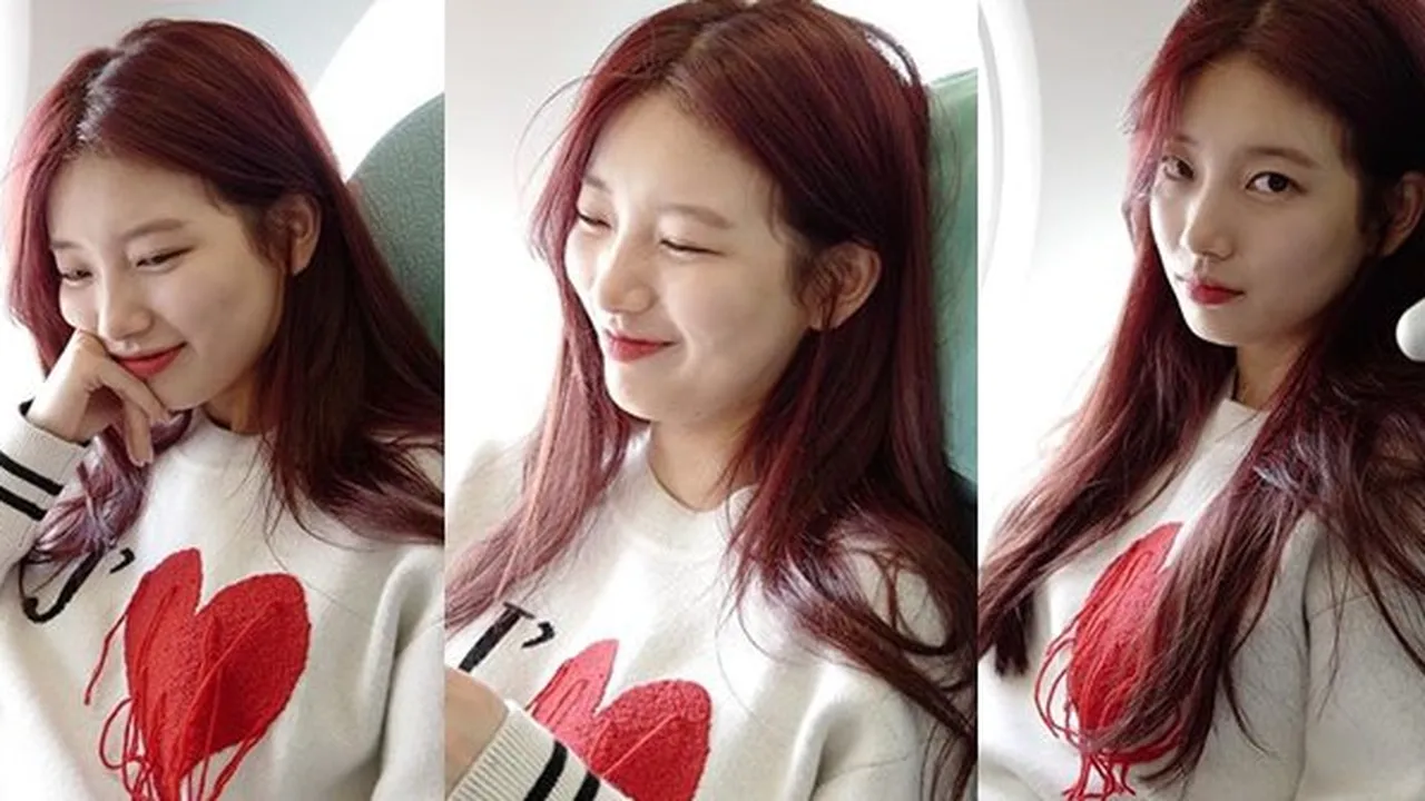 10 Potret Cantik Suzy yang Bikin Halu Bak Pacar Sendiri: Pose Ngambek - Senyum Manis