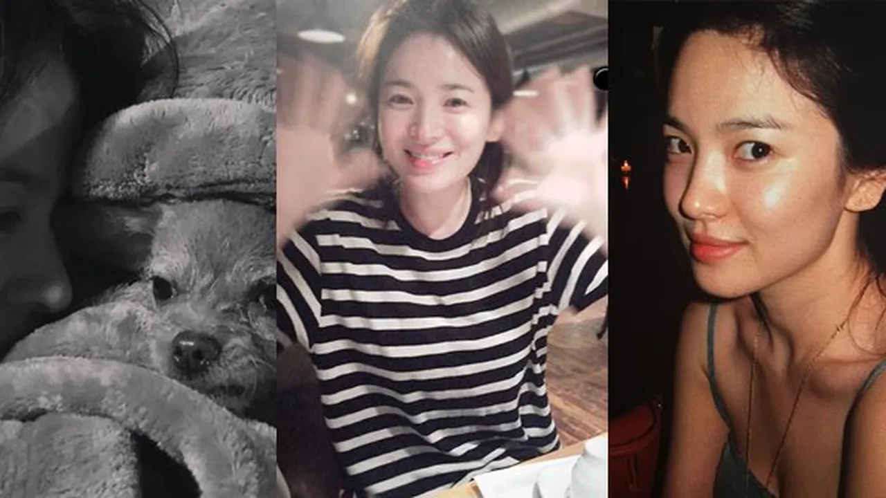 10 Potret Song Hye Kyo Polos Tanpa Makeup, Pamerkan Wajah Cantik Natural