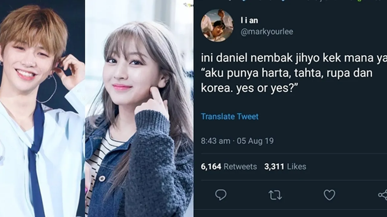 10 Reaksi Kocak Netizen Twiiter Saat Tahu Jihyo TWICE & Kang Daniel Pacaran