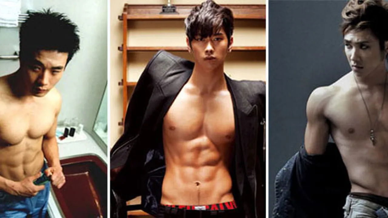 10 Seleb Cowok K-Pop Dengan Perut Super Seksi