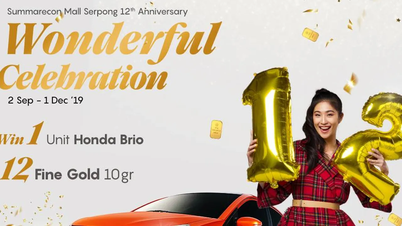 12 Tahun Eksis, Summarecon Mall Serpong Hadirkan 'Wonderful Celebration'