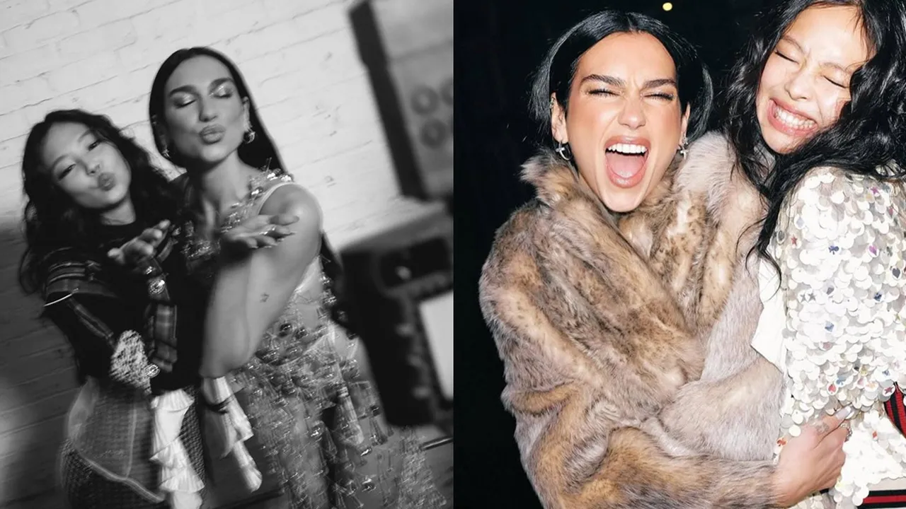 4 Potret Akrab Jennie BLACKPINK dan Dua Lipa di Balik MV Handlebars