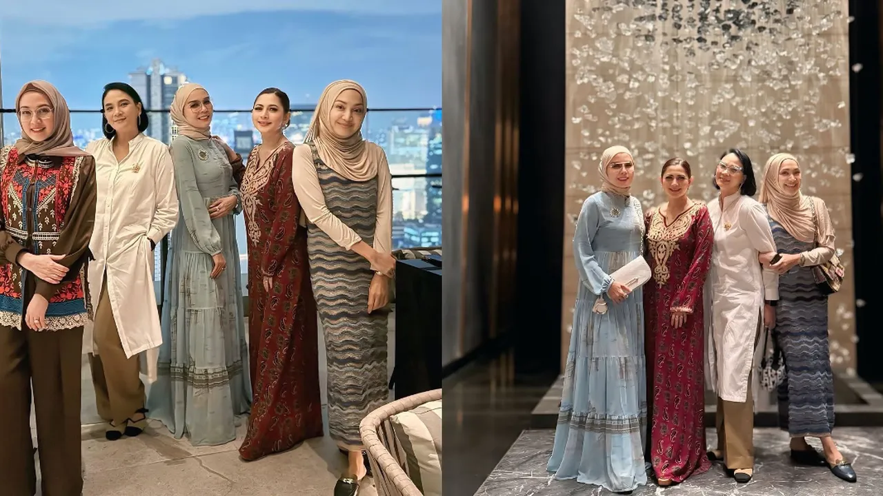 4 Potret Cut Keke Buka Puasa dengan Bestie, Ada Dina Lorenza Hingga Dian Nitami