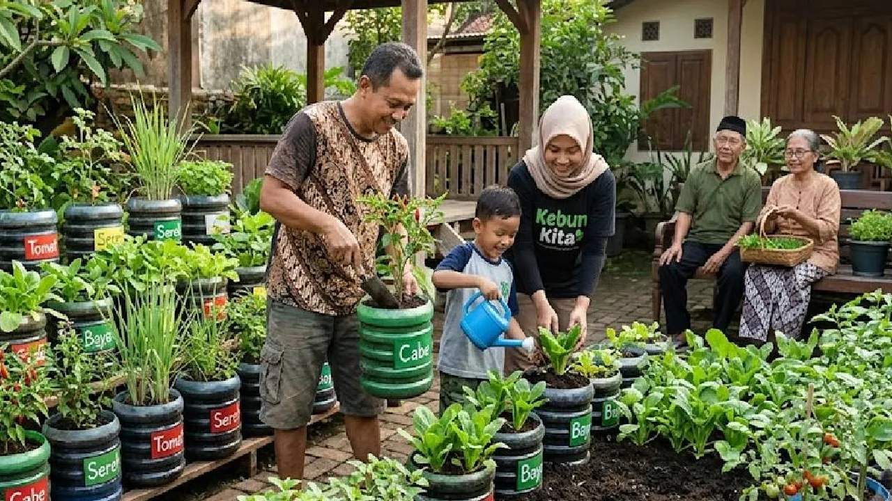 5 Cara Membuat Kebun Pangan Keluarga dari Galon Bekas, Solusi Menanam Sayur di Lahan Sempit