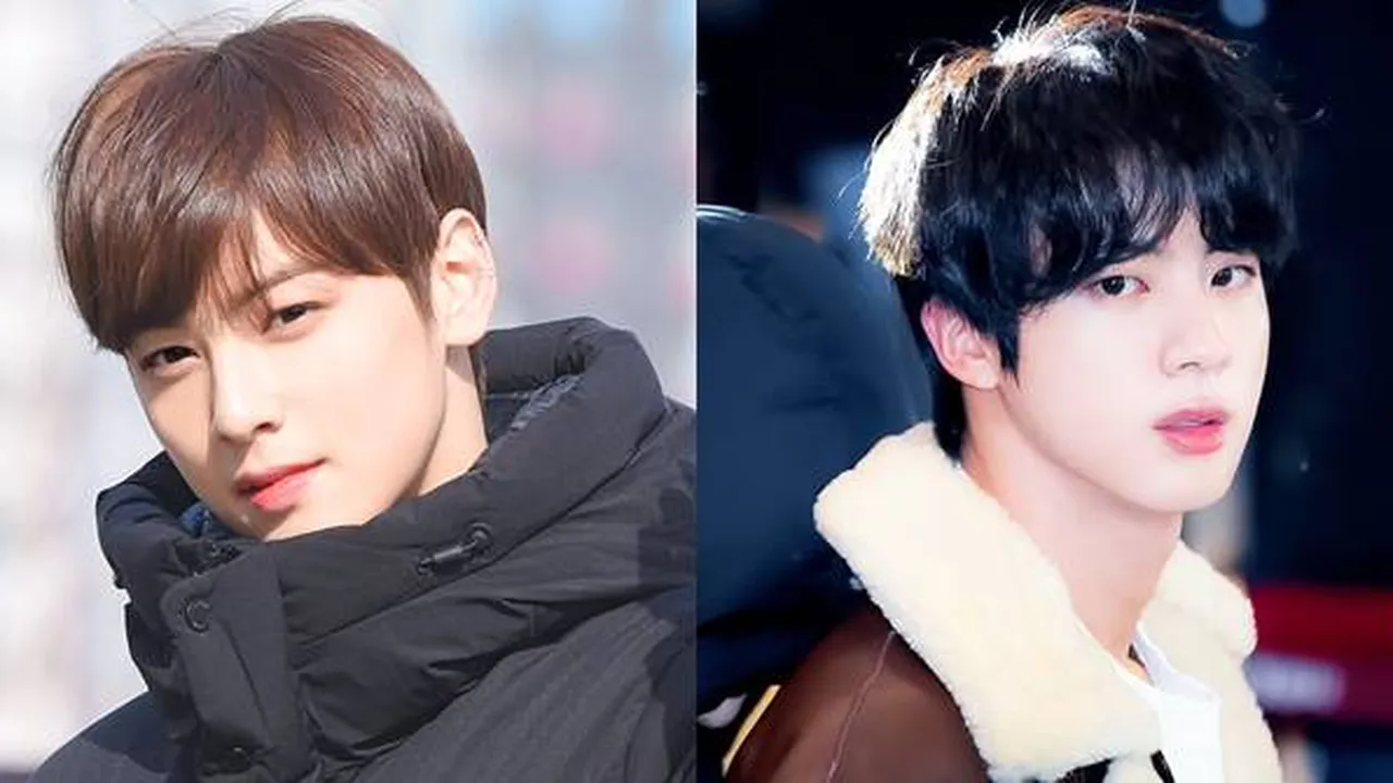 5 K-Pop Idol Cowok Tampan Ini Dijuluki 'Face Genius', Cha Eun Woo - Jin BTS