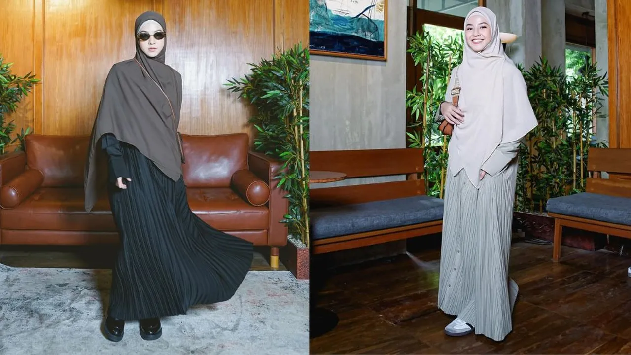 5 Model Gamis Ala Artis Terbaru 2024, Simpel dan Elegan
