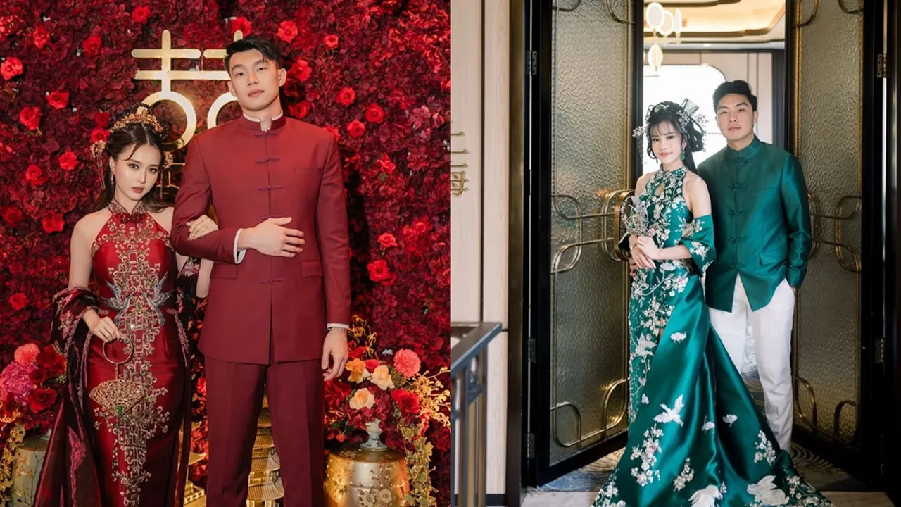 5 Pasangan Selebriti Indonesia Tampil Menawan di Tradisi Sangjit, Ini Tema yang Digunakan
