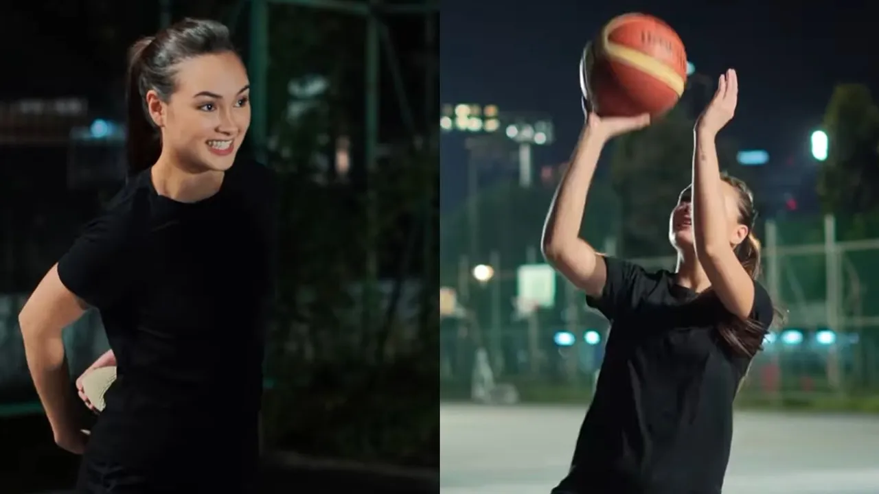 5 Potret Caitlin Halderman Main Basket, Netizen Kagum dengan Kemampuannya