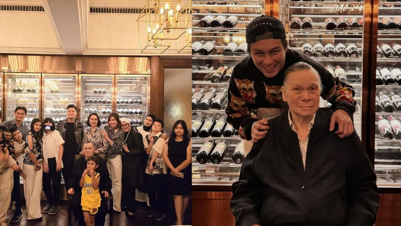 5 Potret Perayaan Ulang Tahun Ayah Baim Wong yang ke-78, Paula Verhoeven yang Tak Hadir Jadi Sorotan