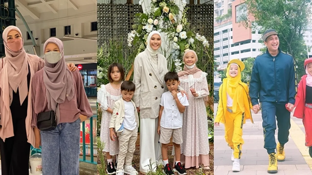 5 Selebriti yang Ajarkan Anak Berhijab Sejak Kecil, Bikin Kagum Netizen