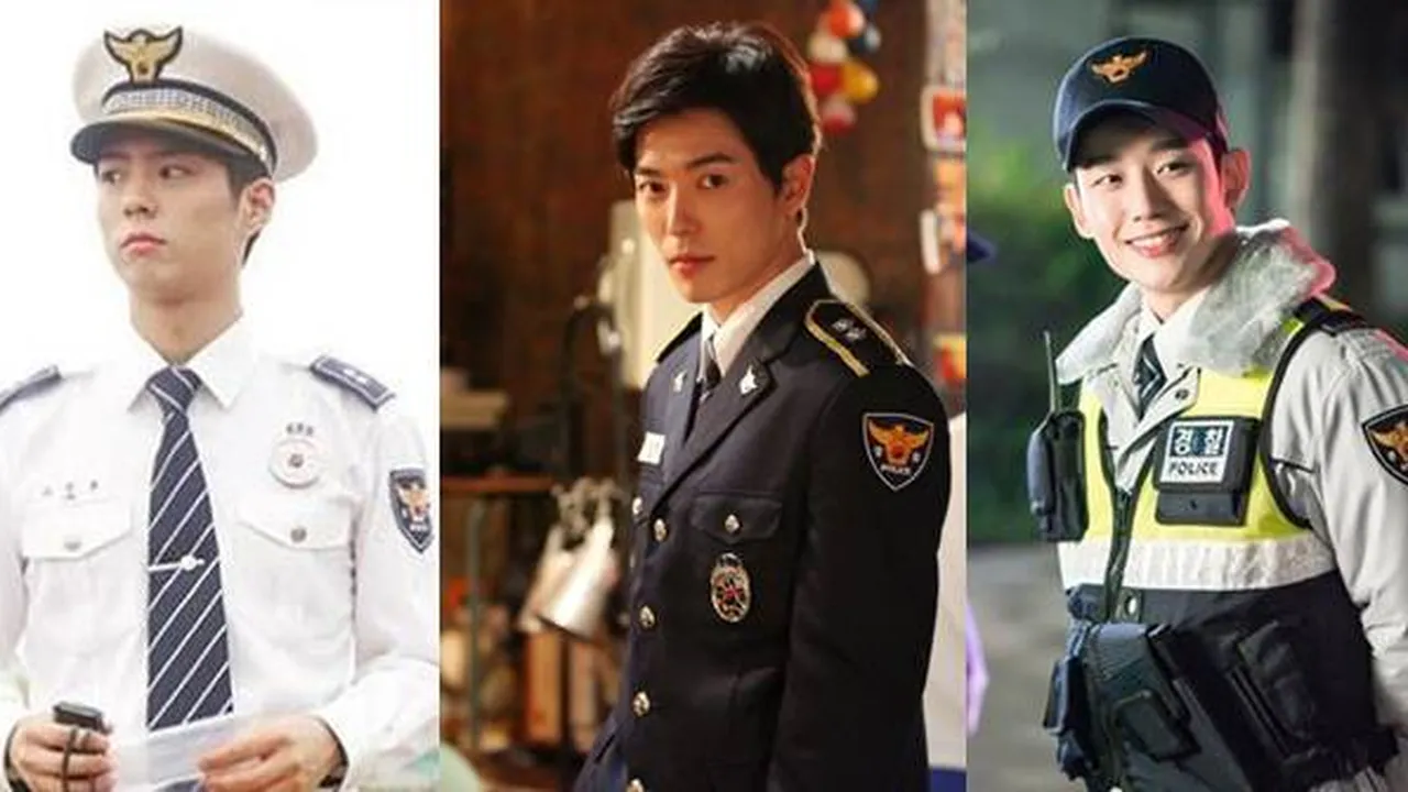 6 Aktor Drama Tampan Ini Makin Gagah Saat Pakai Seragam Polisi