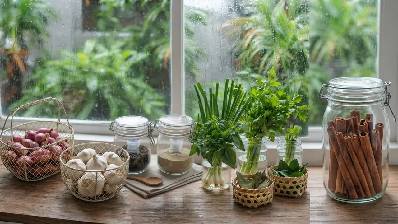 6 Bahan Dapur yang Sebaiknya Tidak Disimpan dengan Cara Biasa Saat Musim Hujan