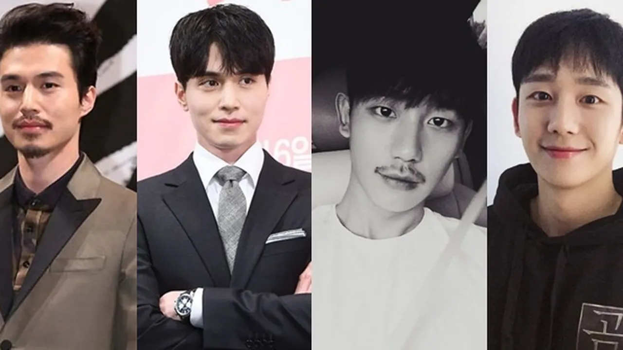 6 Bintang Korea Ini Terlihat Berbeda Dengan Atau Tanpa Kumis & Jenggot