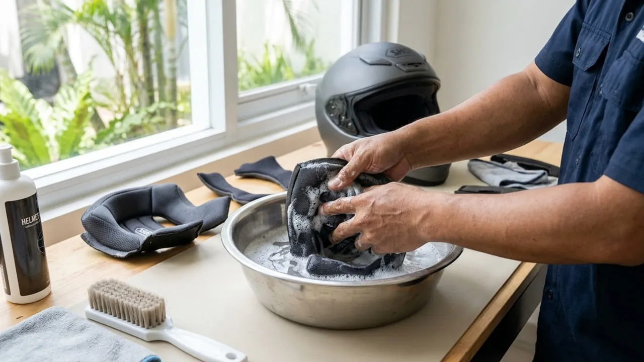 6 Cara Mengurangi Bau Lembap pada Helm Setelah Kehujanan, Bikin Nyaman Dipakai