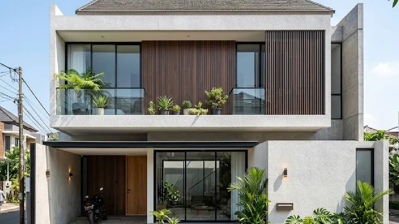 6 Inspirasi Cara Menata Fasad Minimalis di Lahan Terbatas, Rumah Terlihat Modern dan Lebih Lapang