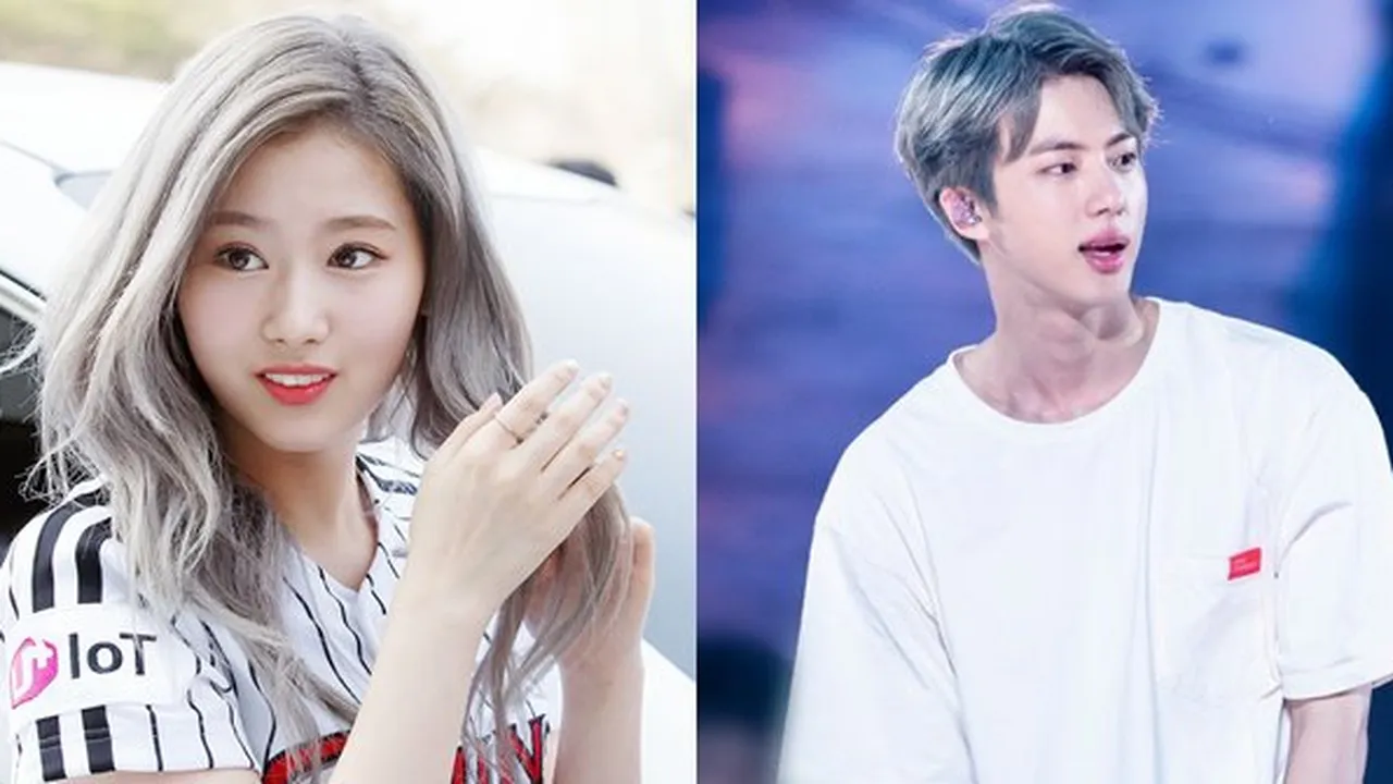 6 K-Pop Idol yang Paling Cocok Dengan Rambut Silver, Sana TWICE - Jin BTS
