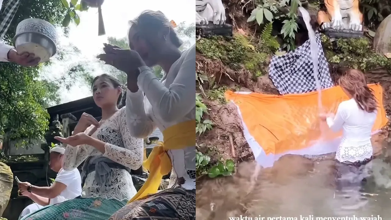 6 Potret Marion Jola Jalani Melukat di Bali Bareng Warga Lokal 6 Potret Marion Jola Jalani Melukat di Bali Bareng Warga Lokal