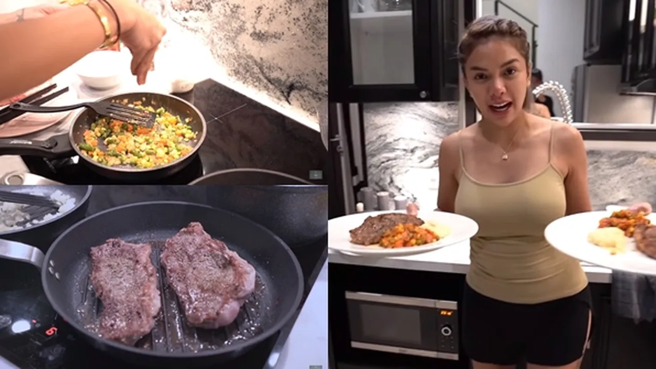 6 Potret Nikita Mirzani Masak Steak, Semua Bahannya Serba Mahal 6 Potret Nikita Mirzani Masak Steak, Semua Bahannya Serba Mahal