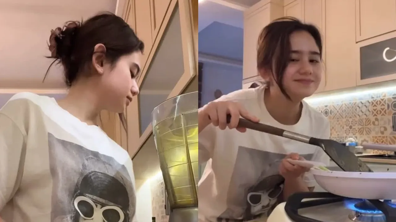 6 Potret Tissa Biani Masak Rawon Sendiri, Dul Jaelani yang Request Minta Dibuatkan