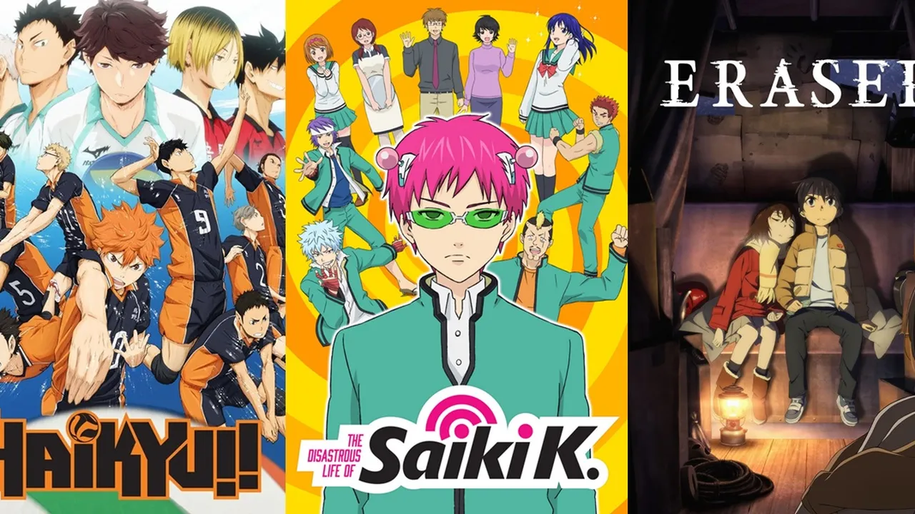 6 Rekomendasi Anime Populer 2016 Terseru yang Sayang Dilewatkan, Ada HAIKYUU!! - ERASED
