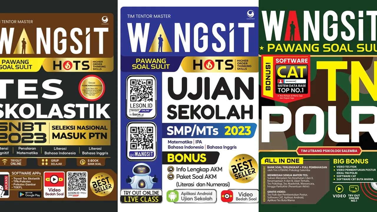 6 Rekomendasi Buku Wangsit Lengkap untuk Persiapan Ujian, Wajib Dibaca!