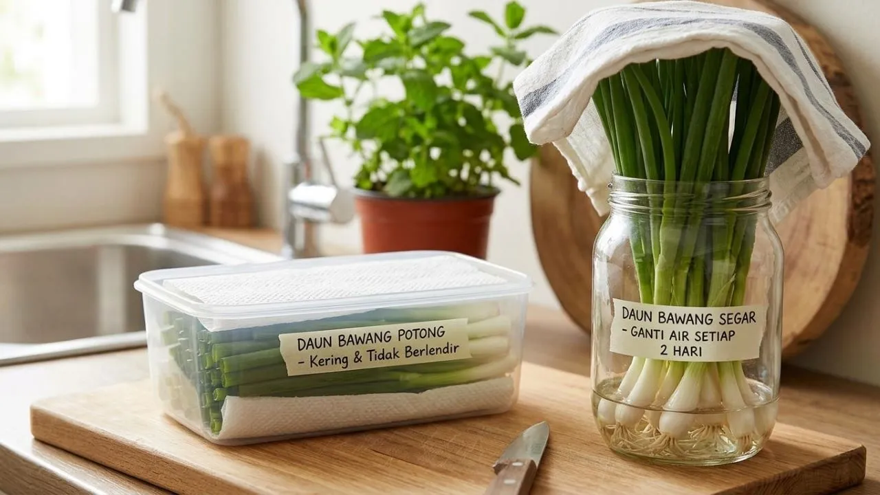 7 Cara Menyimpan Daun Bawang agar Tetap Segar dan Tidak Berlendir, Bisa Tahan Lebih Lama