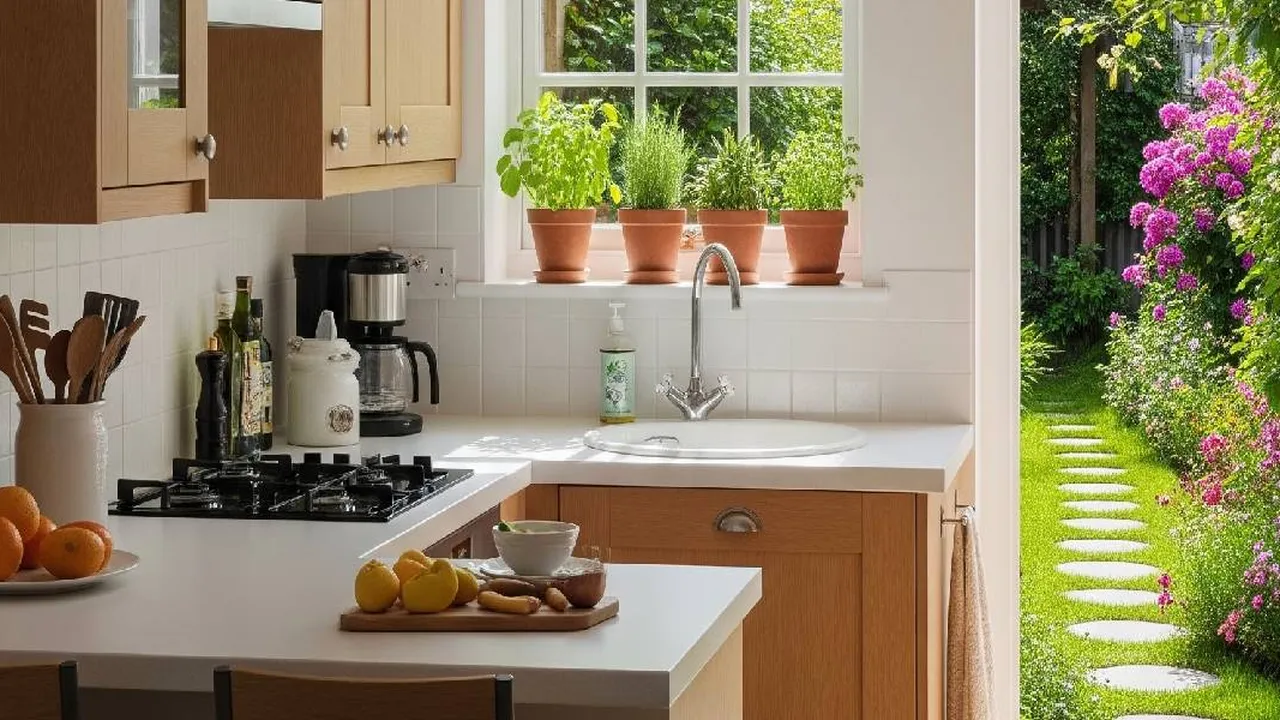 7 Inspirasi Dapur Dekat Taman yang Bikin Ruang Mungil Terasa Sejuk dan Terang