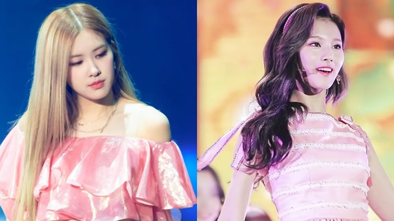 7 K-Pop Idol Bak Princess Disney Pakai Kostum Pink, Rose BLACKPINK - Sana TWICE