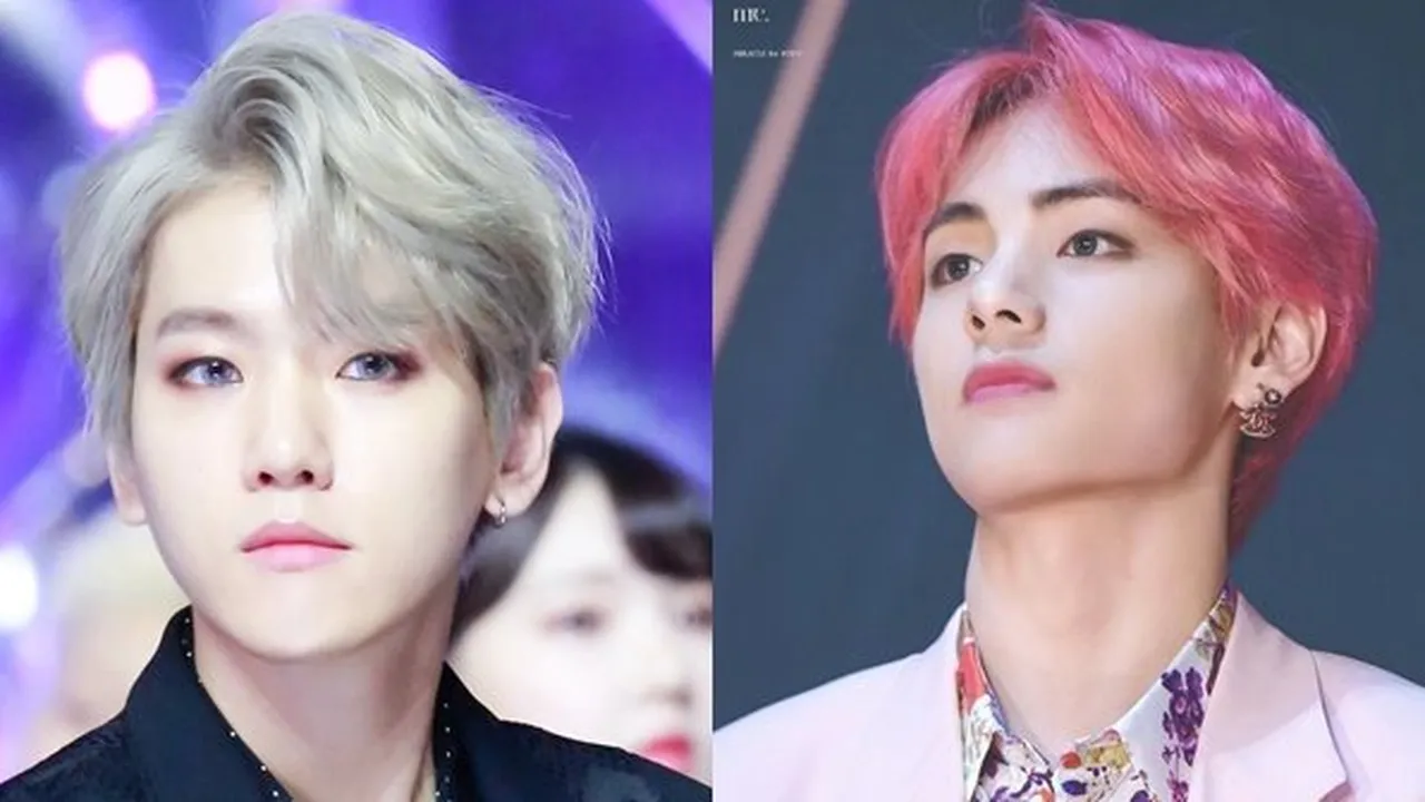 7 K-Pop Idol Cowok Tampan Dengan Kelopak Mata Monolid, Baekhyun EXO - V BTS