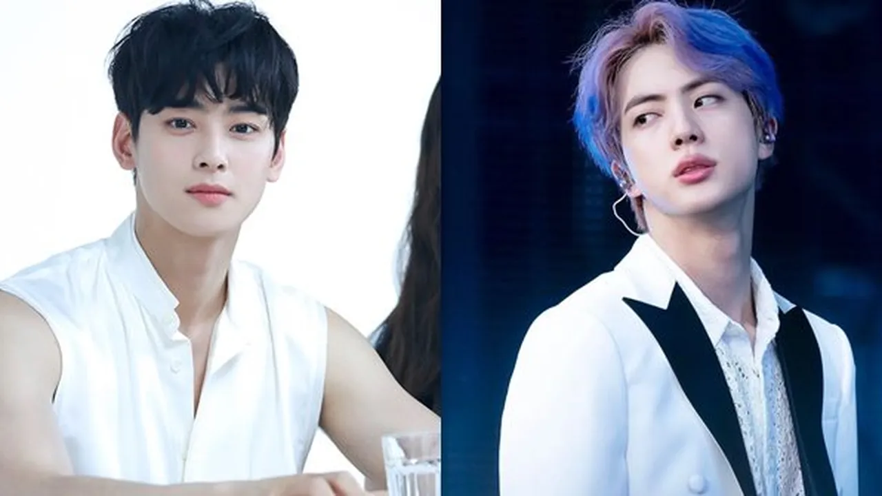 7 K-Pop Idol Cowok yang Kalau Foto Gak Pernah Jelek, Cha Eun Woo - Jin BTS
