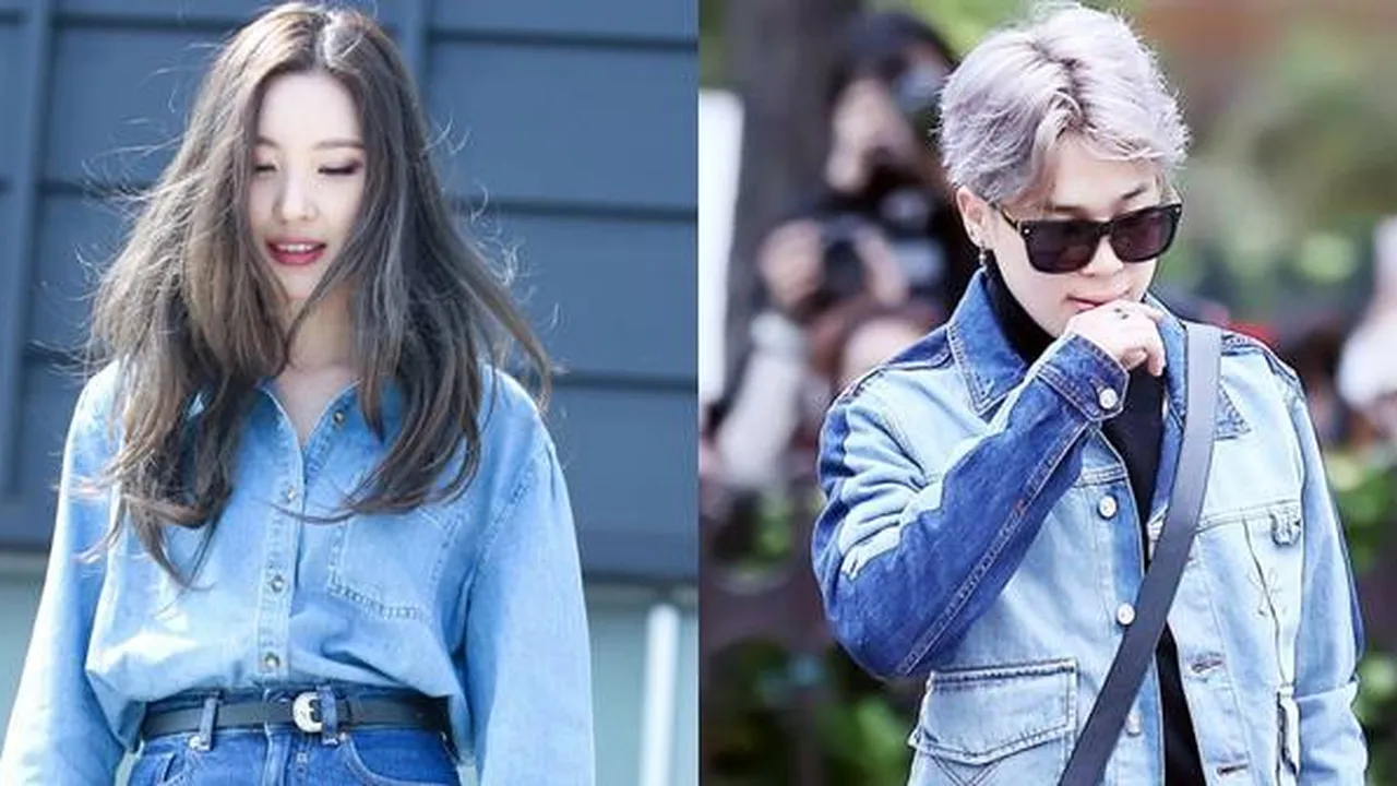 7 K-Pop Idol Tampil Kece Pakai Busana Serba Denim, Sunmi - Jimin BTS