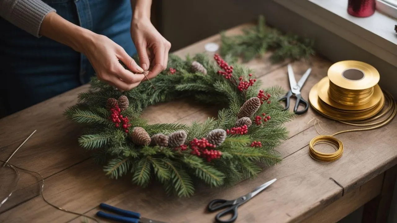 7 Langkah Membuat Christmas Wreath DIY Modal Rp 75 Ribu, Bisa Jual Ratusan Ribu