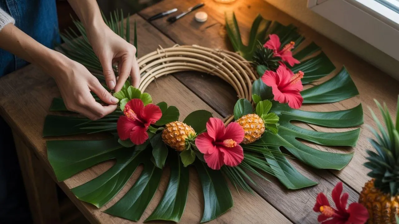 7 Langkah Membuat DIY Christmas Wreath Tropis, Modal Rp 75 Ribu dan Bisa Jadi Cuan