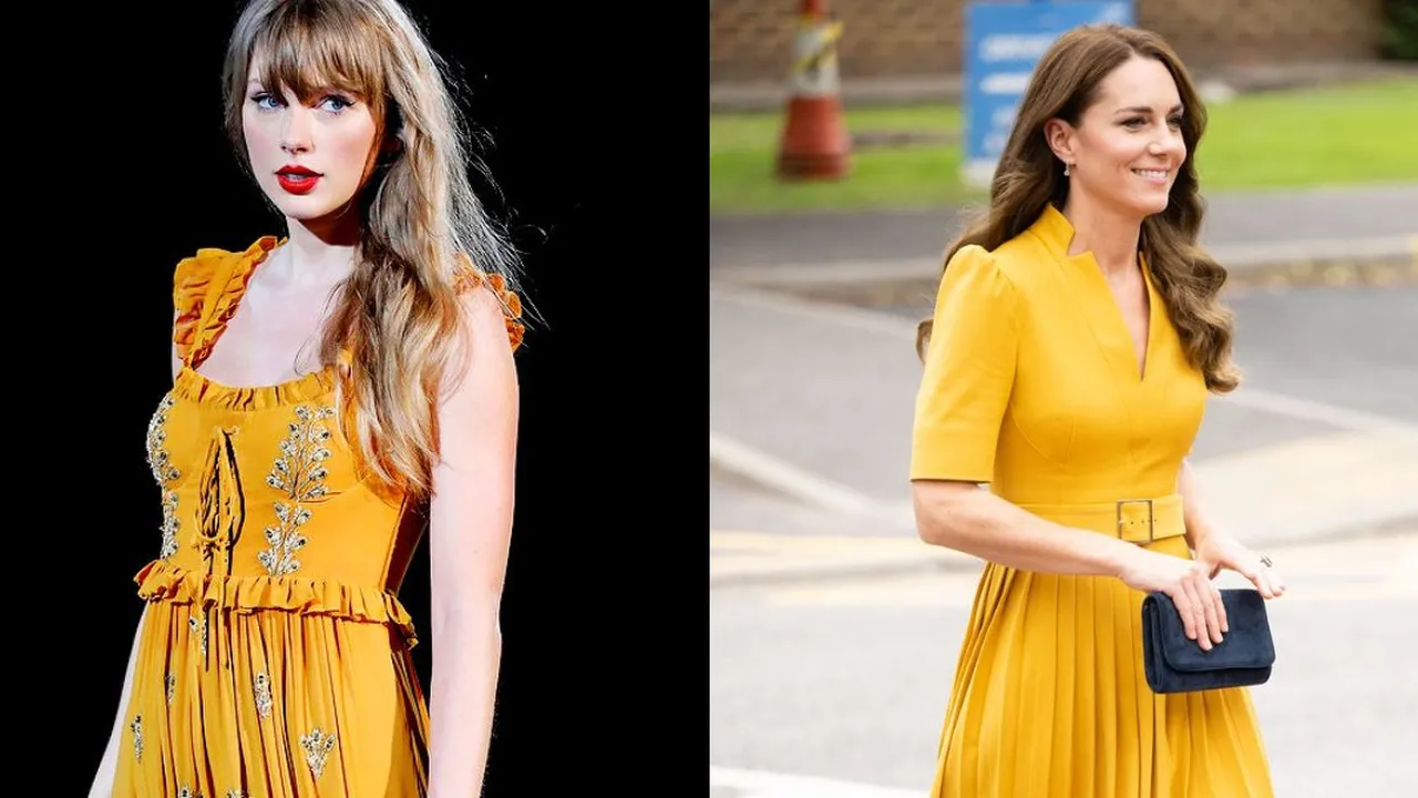 7 Momen Taylor Swift dan Kate Middleton Pakai Outfit yang Nyaris Sama