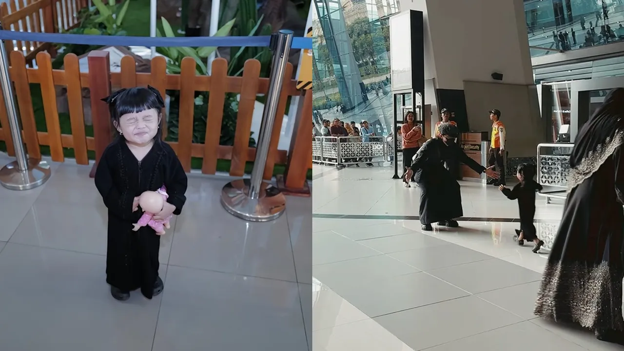 7 Potret Ameena Jemput Atta Halilintar dan Aurel Hermansyah di Bandara, Lari Samperin - Langsung Peluk