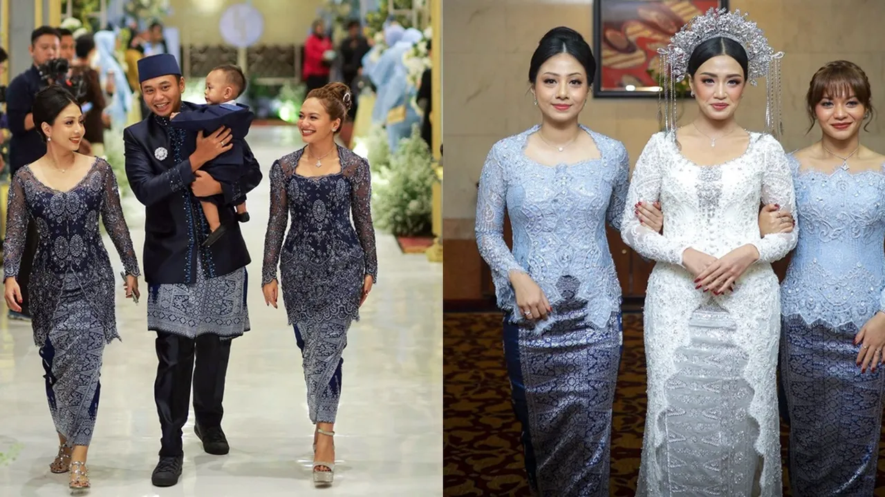 7 Potret Amel Carla di Pernikahan Sang Kakak, Badan Singset Curi Perhatian
