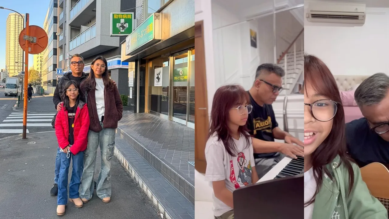 7 Potret Anak Bungsu Abdel Achrian, Duet Nyanyi Bareng Sang Ayah Keren Banget Suaranya