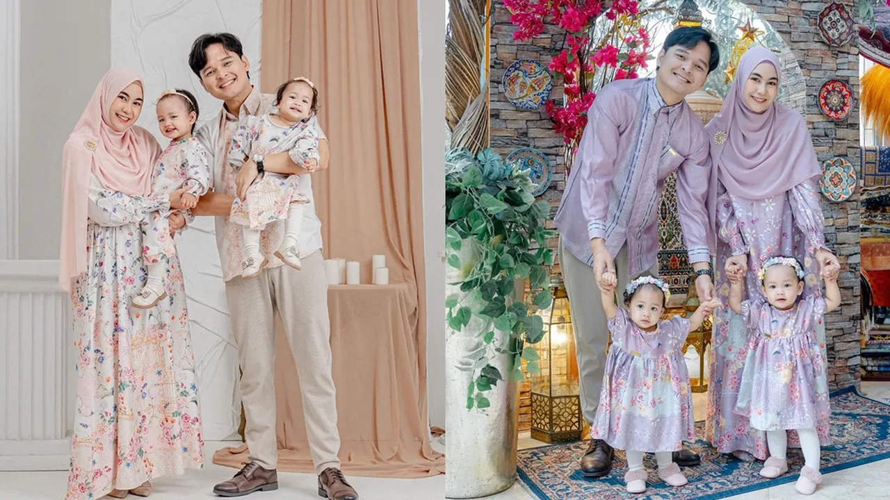 7 Potret Anisa Rahma dan Anak Kembarnya, Kompakan Baju Gemes Banget